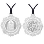 Pt950 Platinum Amitabha Guardian Pendant - Dog & Boar Zodiac Birth Buddha